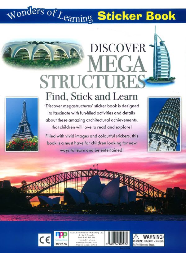 Wonders Of Learning: Sticker Book- Discover Megastructures Discount