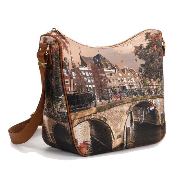 Borsa Donna  Y NOT Hobo Large a Tracolla YES-606 Autumn River Discount