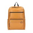 Zaino Uomo THE BRIDGE linea Damiano in Pelle Giallo Curry on Sale