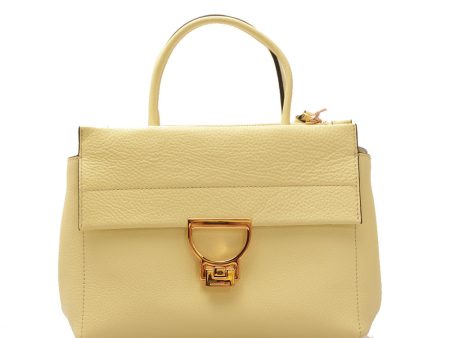 Borsa Donna a Mano COCCINELLE in Pelle Linea Arlettis Signature colore Lime Wash on Sale