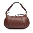 Baguette Bag a Spalla THE BRIDGE linea Brigida in Pelle Marrone Discount