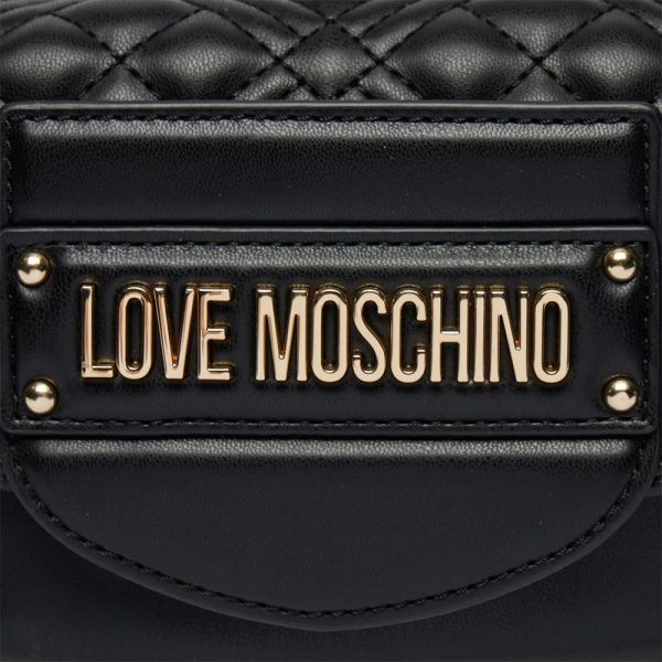 Borsa a Tracolla LOVE MOSCHINO linea Quilted Tab Nero Discount