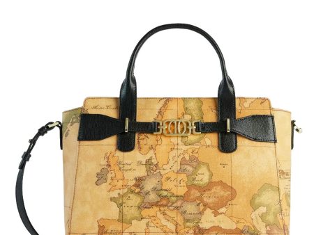 Borsa Donna a Mano 1A Classe Alviero Martini linea Geo Destiny stampa Geo Classic e Nero GZ02 For Discount