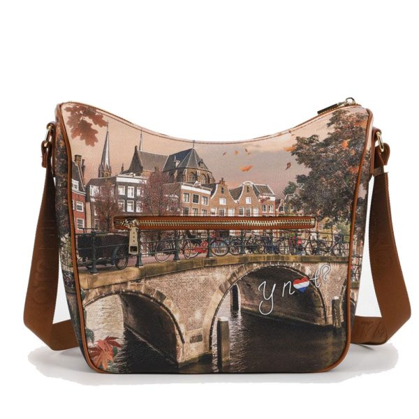 Borsa Donna  Y NOT Hobo Large a Tracolla YES-606 Autumn River Discount