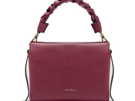 Borsa Donna a Mano COCCINELLE in Pelle linea Boheme Small colore Garnet Red - Pulp Pink For Discount