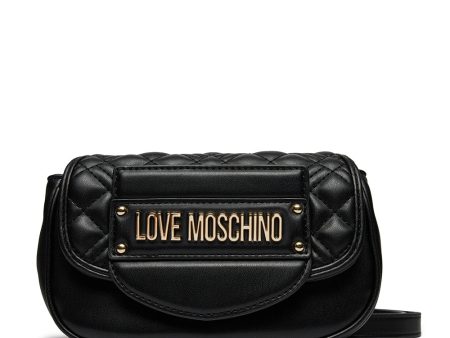 Borsa a Tracolla LOVE MOSCHINO linea Quilted Tab Nero Discount