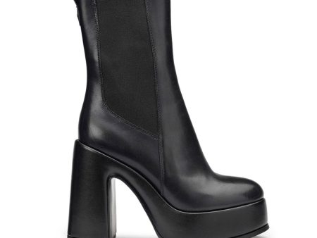 Scarpe Donna CULT Bjork 4104 Mid Stivaletti con Tacco in Pelle Nera on Sale