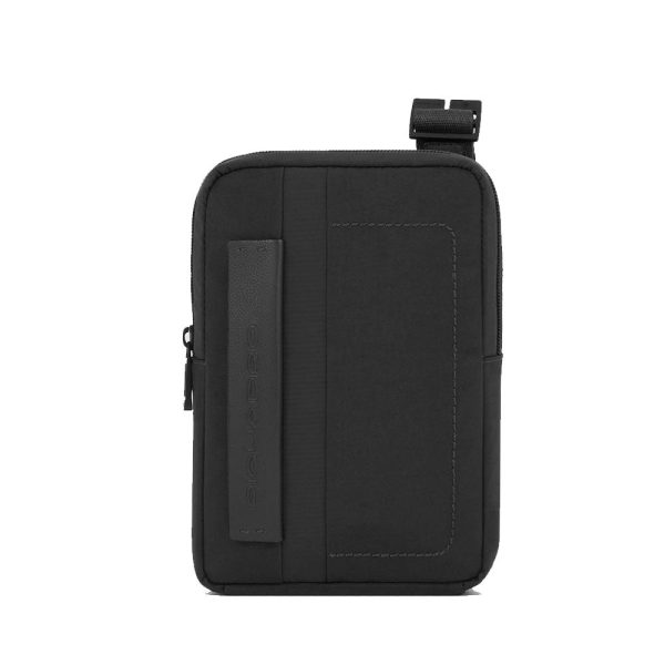 Borsello Uomo PIQUADRO in Tessuto Nero con porta iPadmini Linea P16S2 - CA3084P16S2 on Sale