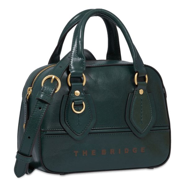 Bauletto Donna THE BRIDGE linea Daphne in Pelle Verde Supply