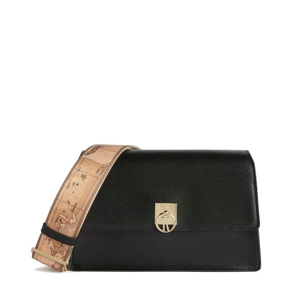 Borsa a Tracolla 1A Classe Alviero Martini linea Geo Summer Breeze in Pelle Nera LA58 on Sale