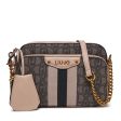 Borsa a Tracolla LIU JO in Tessuto con Logo Jacquard Nero Sale