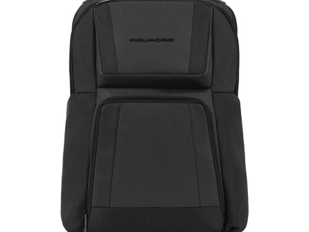 Zaino Uomo PIQUADRO con porta Pc 15,6  in Tessuto e Pelle colore Nero - CA6220W120 Cheap