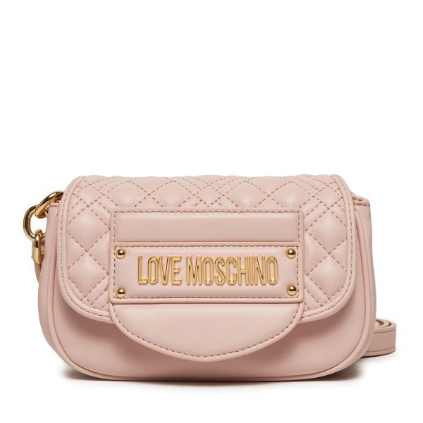 Borsa a Tracolla LOVE MOSCHINO linea Quilted Tab Cipria Sale