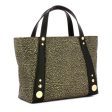 Borsa Donna a Mano BORBONESE linea Road Small in Nylon OP Naturale e Pelle Nera Sale