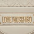 Borsa a Tracolla LOVE MOSCHINO linea Quilted Tab Avorio For Cheap