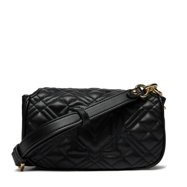 Borsa a Tracolla LOVE MOSCHINO linea Quilted Tab Nero Discount