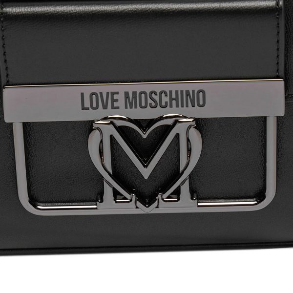 Borsa a Spalla con Tracolla LOVE MOSCHINO linea Uptown Nero Online Sale