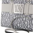 Borsa Donna a Mano ARMANI EXCHANGE colore Off White - Grey Misura Grande Online Sale