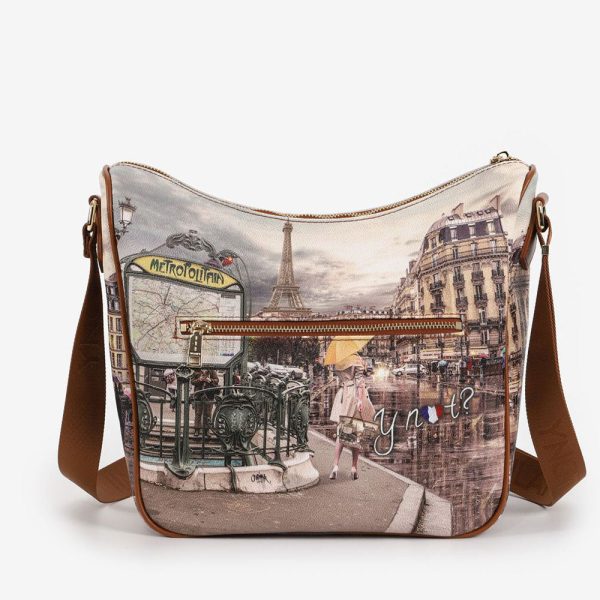 Borsa Donna  Y NOT Hobo Large a Tracolla YES-606 Metrò Paris Fashion