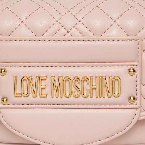 Borsa a Tracolla LOVE MOSCHINO linea Quilted Tab Cipria Sale