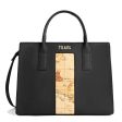 Borsa Donna a Mano 1A Classe Alviero Martini linea Geo Joy in Tessuto Gommato Nero GZ30 Cheap