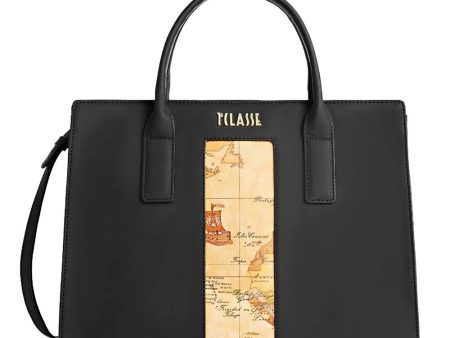 Borsa Donna a Mano 1A Classe Alviero Martini linea Geo Joy in Tessuto Gommato Nero GZ30 Cheap