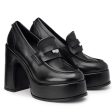 Scarpe Donna CULT con Tacco Bjork 4101 in Pelle Nera For Discount