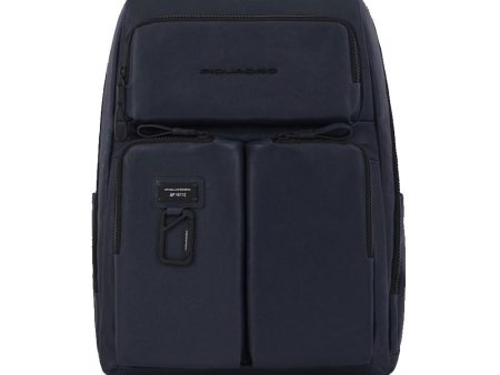 Zaino PIQUADRO Porta Pc 15  e iPad in Pelle Blu Linea Harper - CA3349AP on Sale