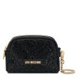 Beauty Case con Strass LOVE MOSCHINO linea Gift Capsule colore Nero on Sale