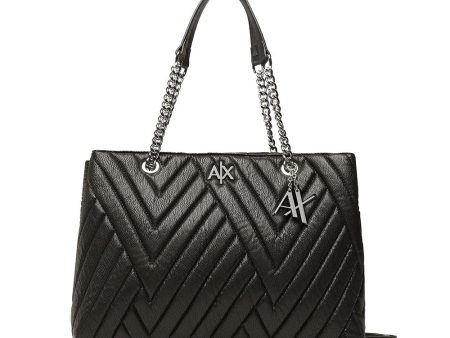 Borsa Donna a Mano ARMANI EXCHANGE Trapuntata Colore Nero con Tracolla Discount