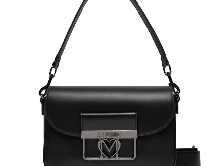 Borsa a Spalla con Tracolla LOVE MOSCHINO linea Uptown Nero Online Sale