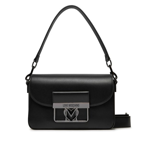 Borsa a Spalla con Tracolla LOVE MOSCHINO linea Uptown Nero Online Sale