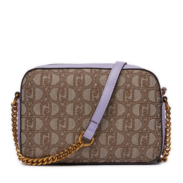 Borsa a Tracolla LIU JO in Tessuto con Logo Jacquard color Teddy Hot on Sale