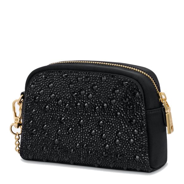 Beauty Case con Strass LOVE MOSCHINO linea Gift Capsule colore Nero on Sale