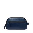 Beauty Case Uomo THE BRIDGE linea Damiano in Pelle Blu Cheap