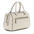 Borsa Donna a Mano a Bauletto GUESS Linea Nelka Colore Cream Logo Cheap