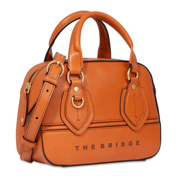 Bauletto Donna THE BRIDGE linea Daphne in Pelle Arancione Sale