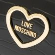 Borsa a Tracolla LOVE MOSCHINO linea Croco Print colore Nero on Sale