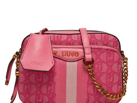 Borsa a Tracolla LIU JO in Tessuto con Logo Jacquard colore Lady Pink Fashion