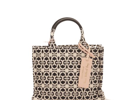 Borsa Donna a Mano COCCINELLE in Tessuto e Pelle Linea Never Without Bag Multi Noir Misura Piccola Online