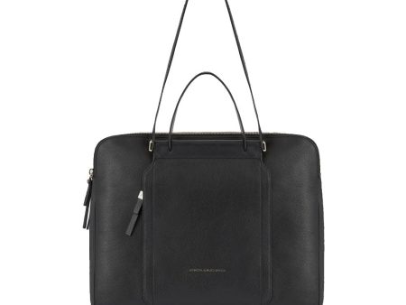 Borsa Donna PIQUADRO in Pelle Porta Pc 15  e iPad Linea Circle Colore Nero - CA5730W92 For Discount