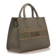 Borsa Donna a Mano 1A Classe Alviero Martini linea Dolomite Map in Tessuto Gommato Grey Green GU25 Online now