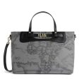 Borsa Donna a Mano 1A Classe Alviero Martini linea Soft Generation stampa Geo Dark Grigio GV75 For Discount