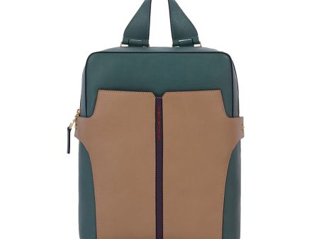 Zaino Donna Porta Pc e Tablet PIQUADRO linea Ray in Pelle Verde  - CA5566S126 Discount