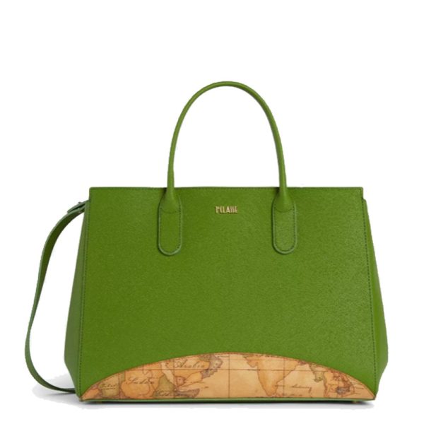 Borsa Donna a Mano 1A Classe Alviero Martini linea Milano City colore Verde Prato e Geo Classic GS21 Online Hot Sale