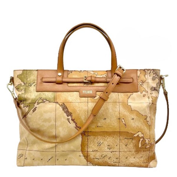 Borsa Donna a Mano 1A Classe Alviero Martini linea Selene Soft Geo Classic e Noce GU66 For Sale