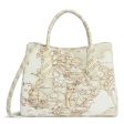 Borsa Donna a Mano 1A Classe Alviero Martini linea Geo Blanco in Canvas stampa Geo White GV32 For Sale