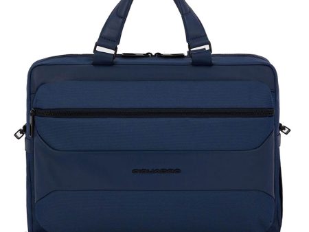 Cartella Porta Pc 14  PIQUADRO in Tessuto Riciclato Blu Linea Gio - CA6018S124 Discount