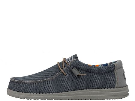 Scarpe Uomo HEY DUDE linea Wally Sox Triple Needle colore Blue Shadow Online Sale