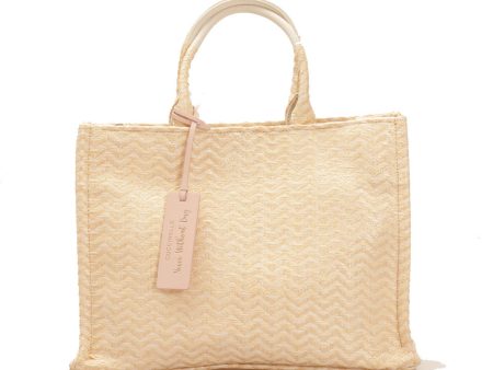 Borsa Donna a Mano COCCINELLE in Tessuto Jacquard e Pelle Linea Never Without Bag colore Silk Misura Media Online Sale